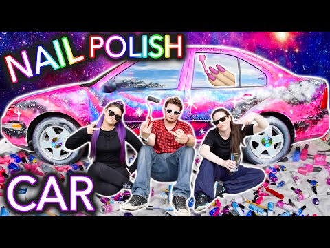 Painting a Car With NAIL POLISH ft. Threadbanger