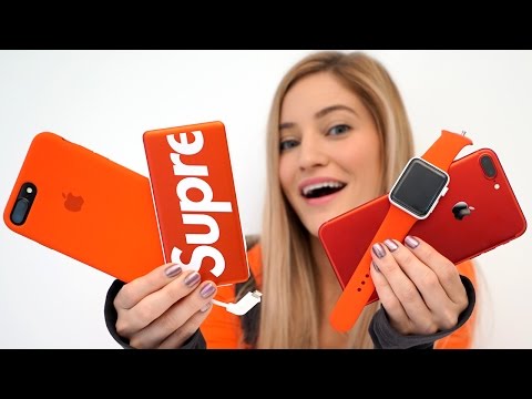 Red iPhone 7 Unboxing + Red Accessories!