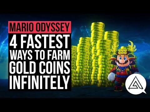 Super Mario Odyssey | 4 Fastest Ways to Farm Gold Coins Infinitely