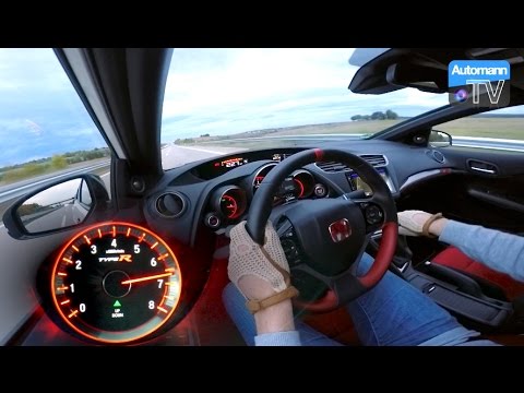 2016 Civic Type R (310hp) - 0-270 km/h acceleration (60FPS)
