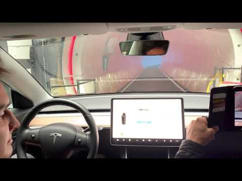 116 MPH Tesla / Boring Company Tunnel ride. 21 june 2019