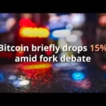 Bitcoin briefly drops 15% amid fork debate – Nov 13, 2017