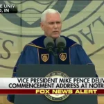 Student Walk Out of VP Mike Pence Notre Dame Graduation Speech